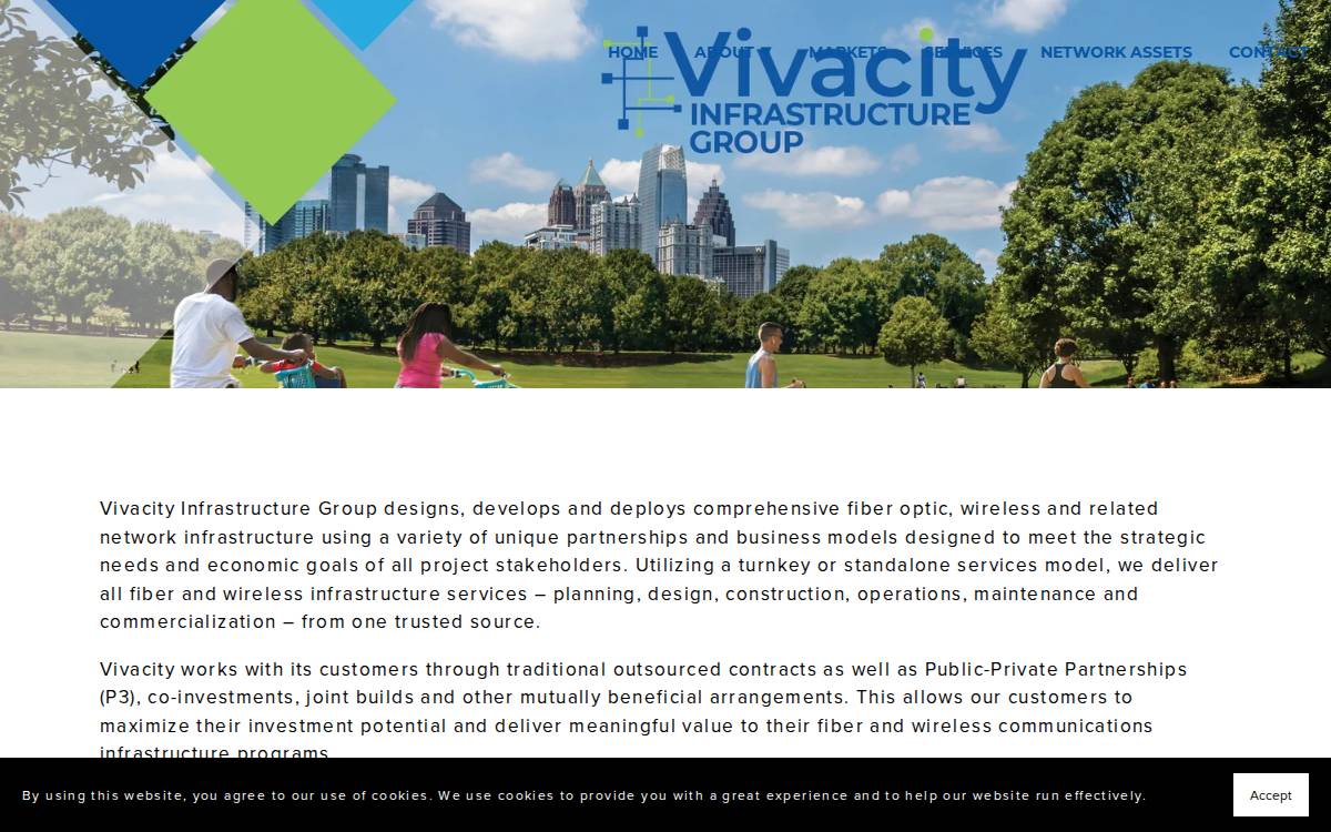 Vivacity Group website preview