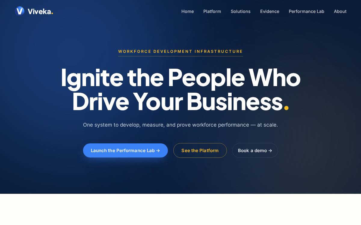 Viveka website preview