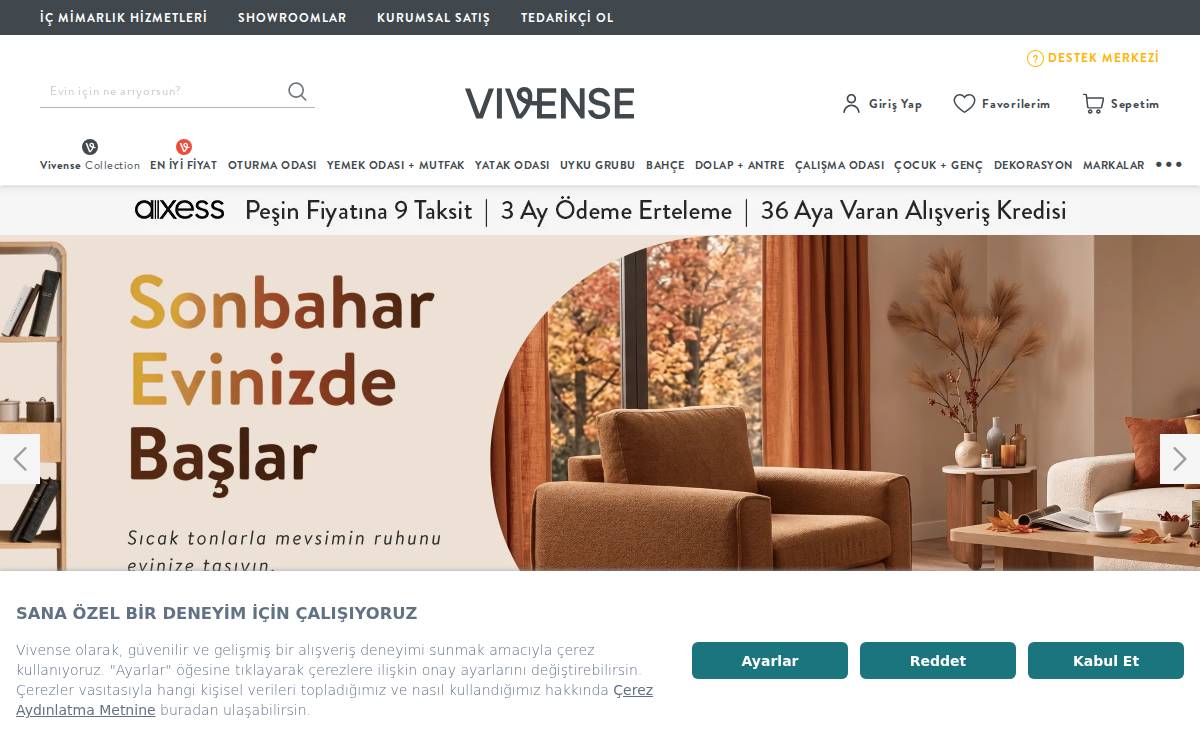 Vivense website preview