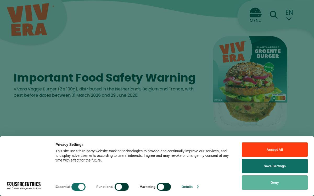 Vivera website preview