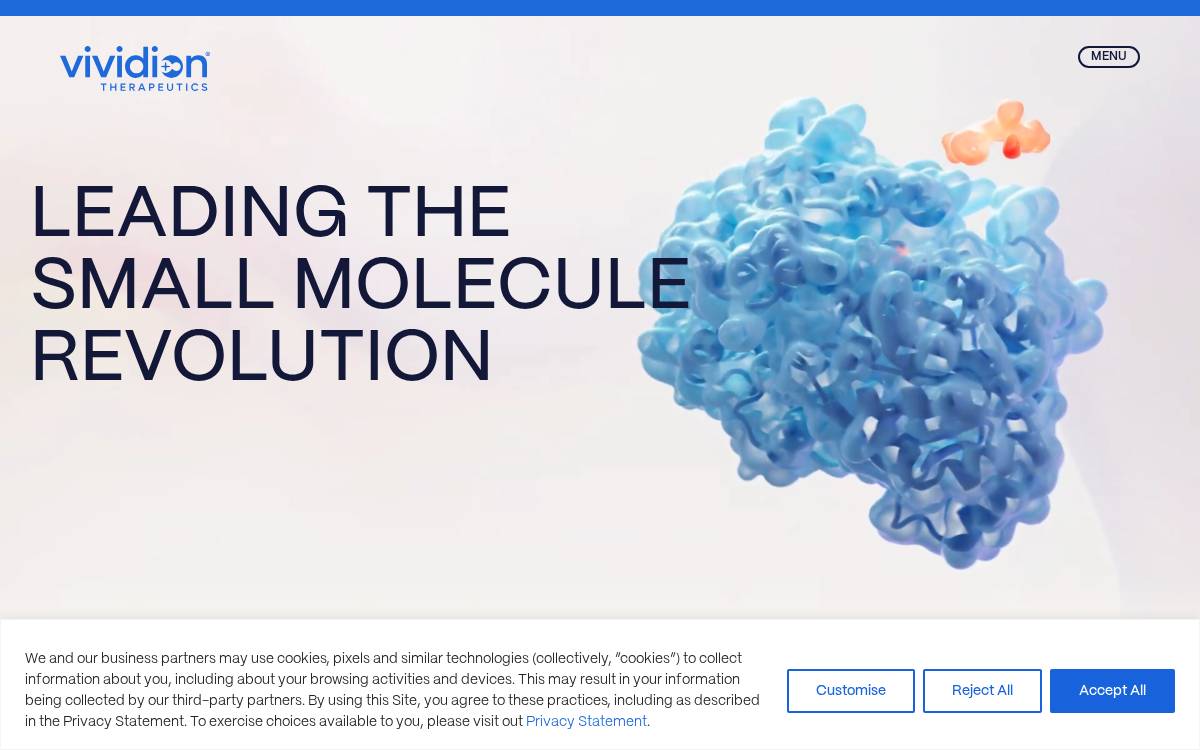 Vividion Therapeutics website preview