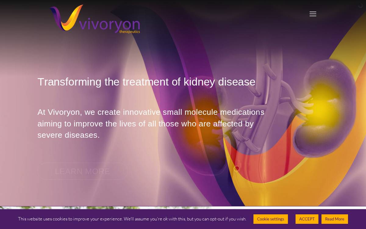 Vivoryon website preview