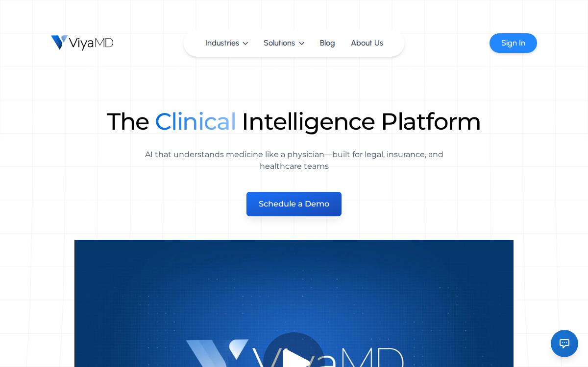 ViyaMD website preview