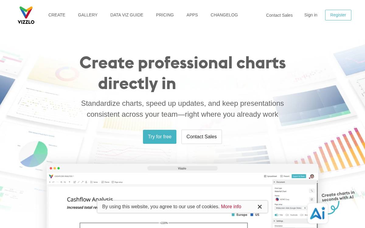 Vizzlo website preview