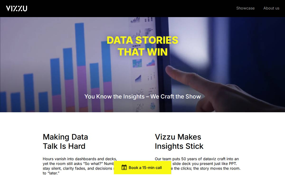 Vizzu website preview