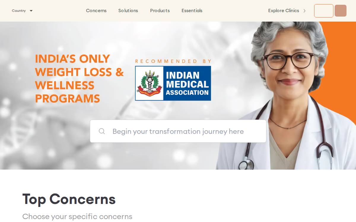 VLCC website preview