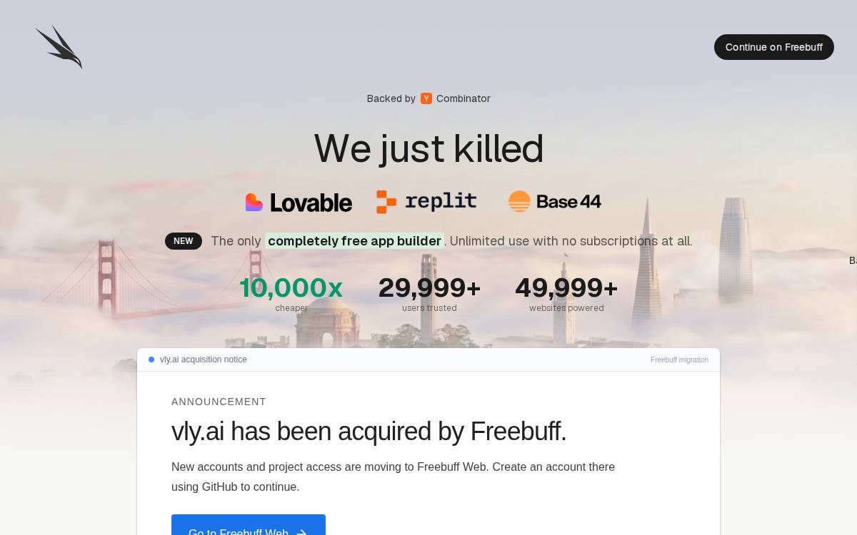 vly.ai website preview