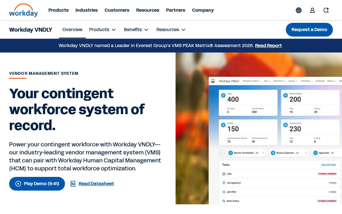 VNDLY website preview