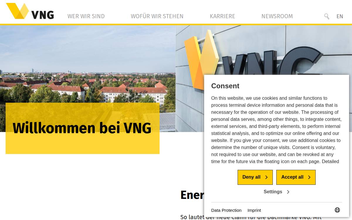 VNG website preview
