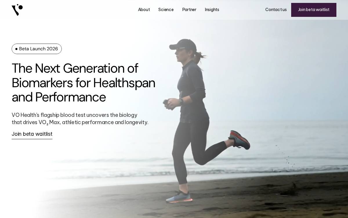 VO Health website preview