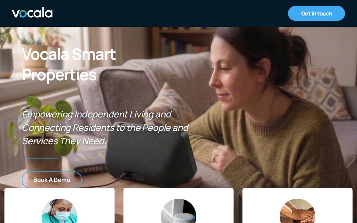 Vocala Smart Properties website preview