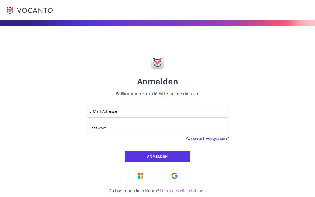 Vocanto website preview