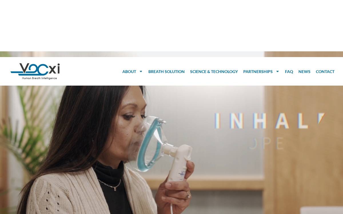 Vocxi Health website preview