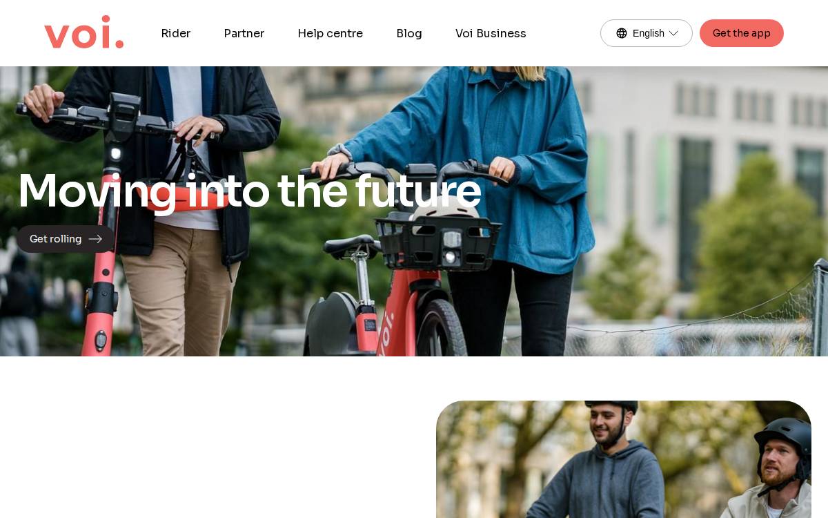voi website preview