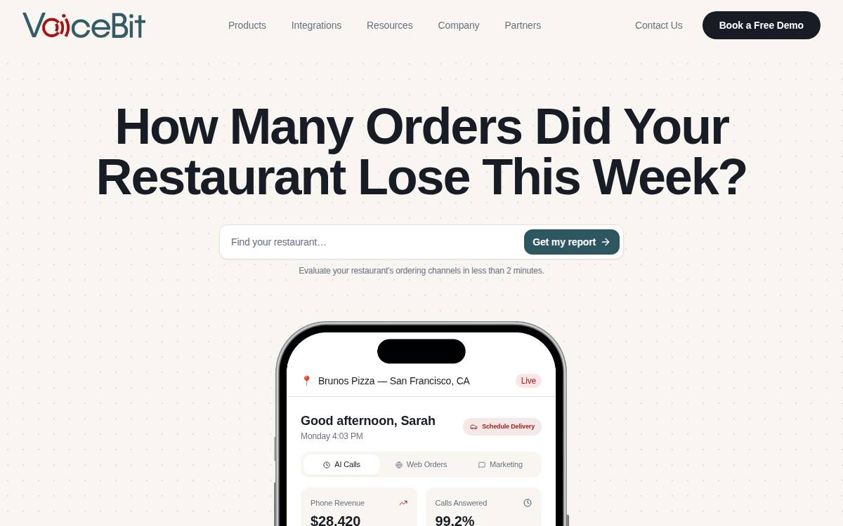 Voicebit website preview