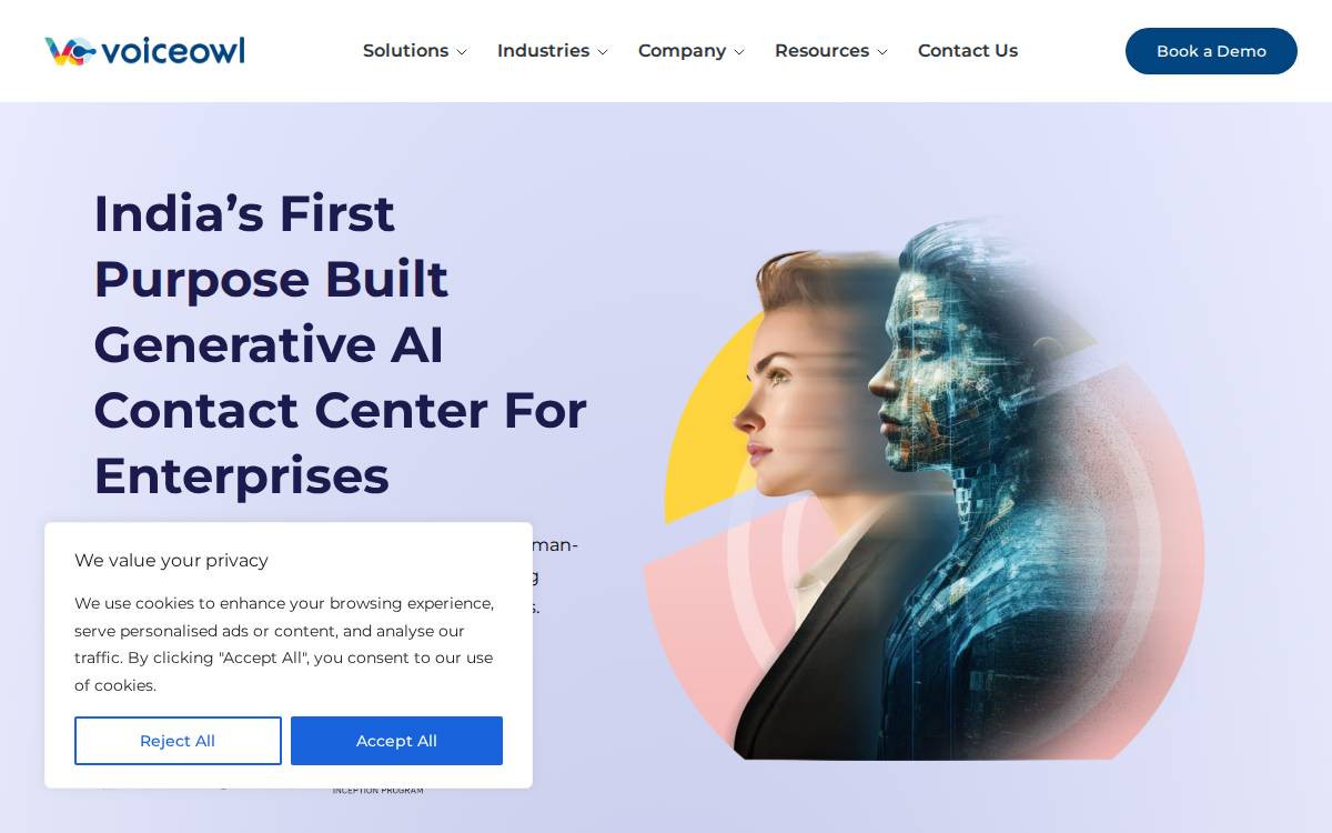 VoiceOwl website preview