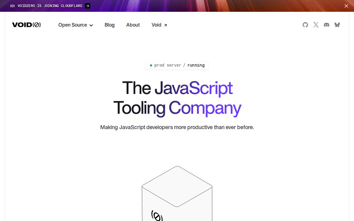 VoidZero website preview