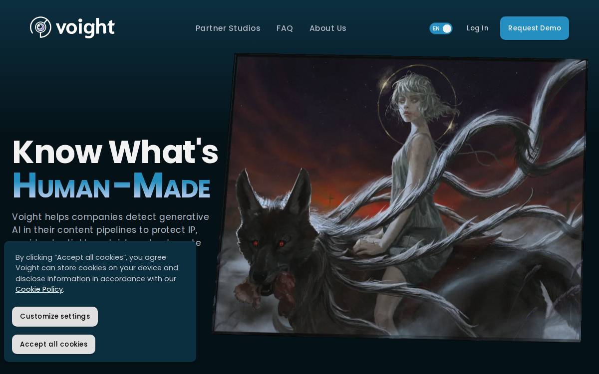 Voight AI website preview