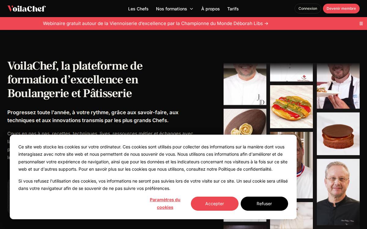 VoilaChef website preview