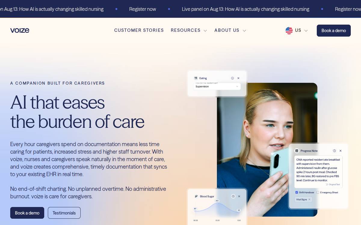 voize website preview