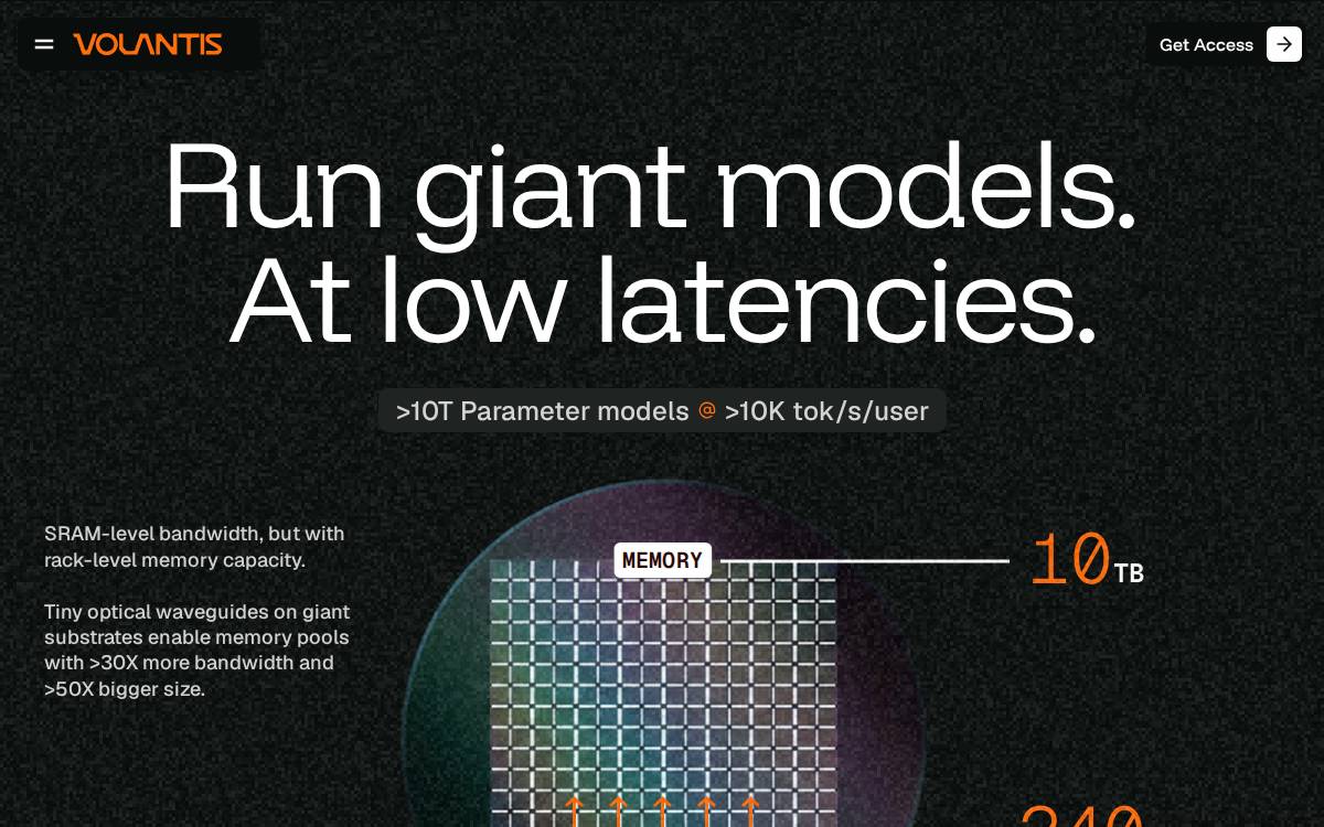 Volantis website preview