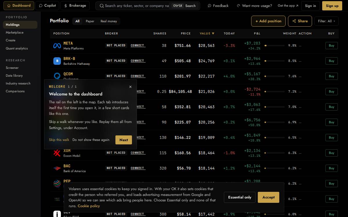 Volaren Inc. website preview