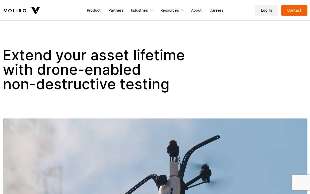 Voliro website preview
