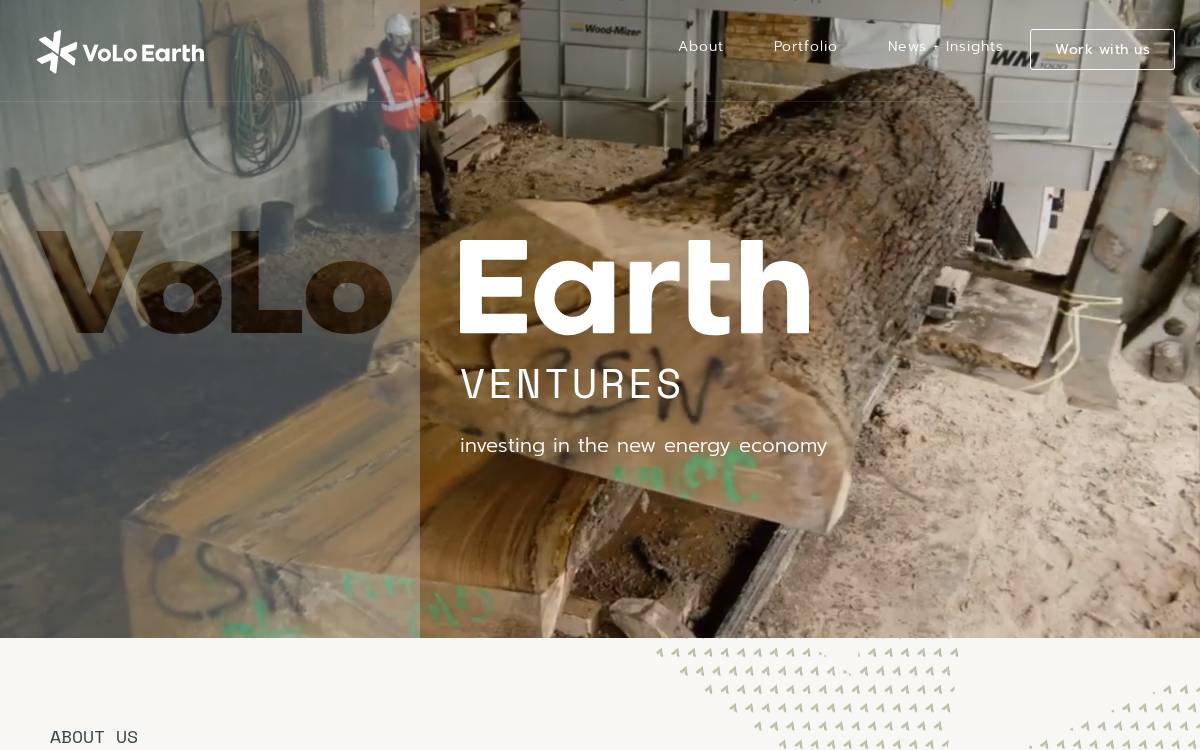 VoLo Earth website preview