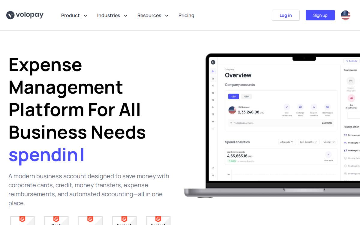 Volopay website preview