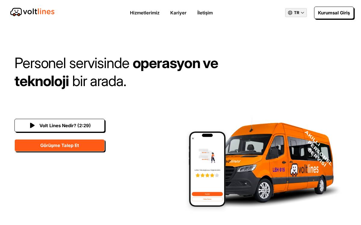 Volt Lines website preview