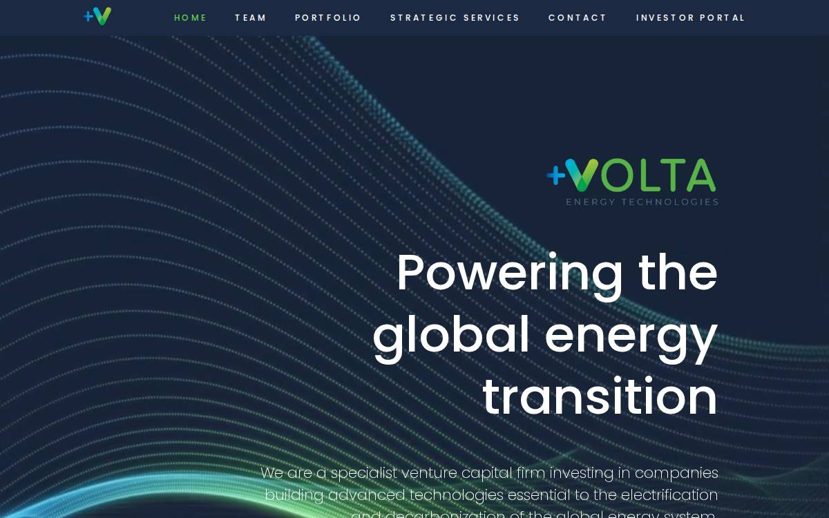 Volta website preview