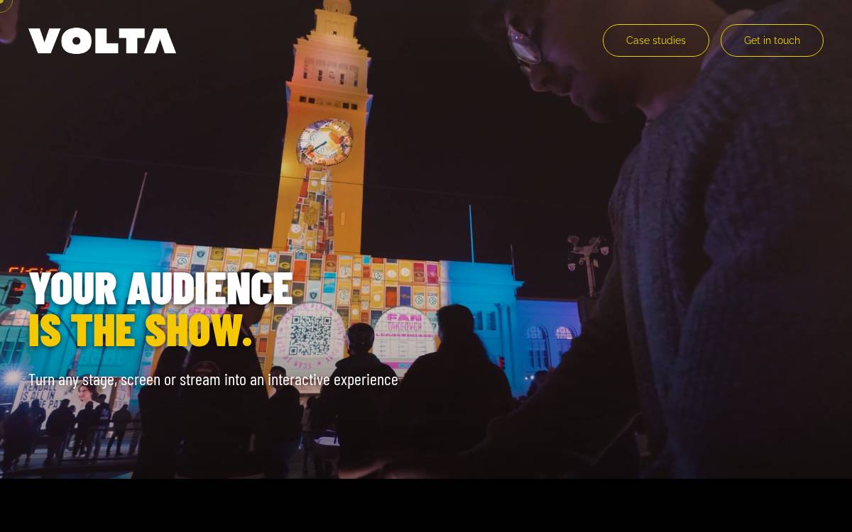 Volta website preview