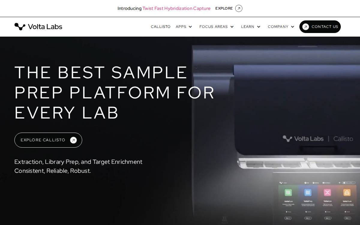 Volta Labs, Inc. website preview