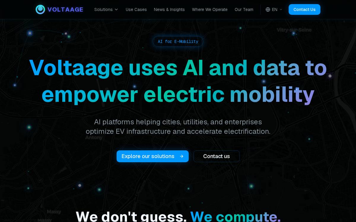 Voltaage.io website preview