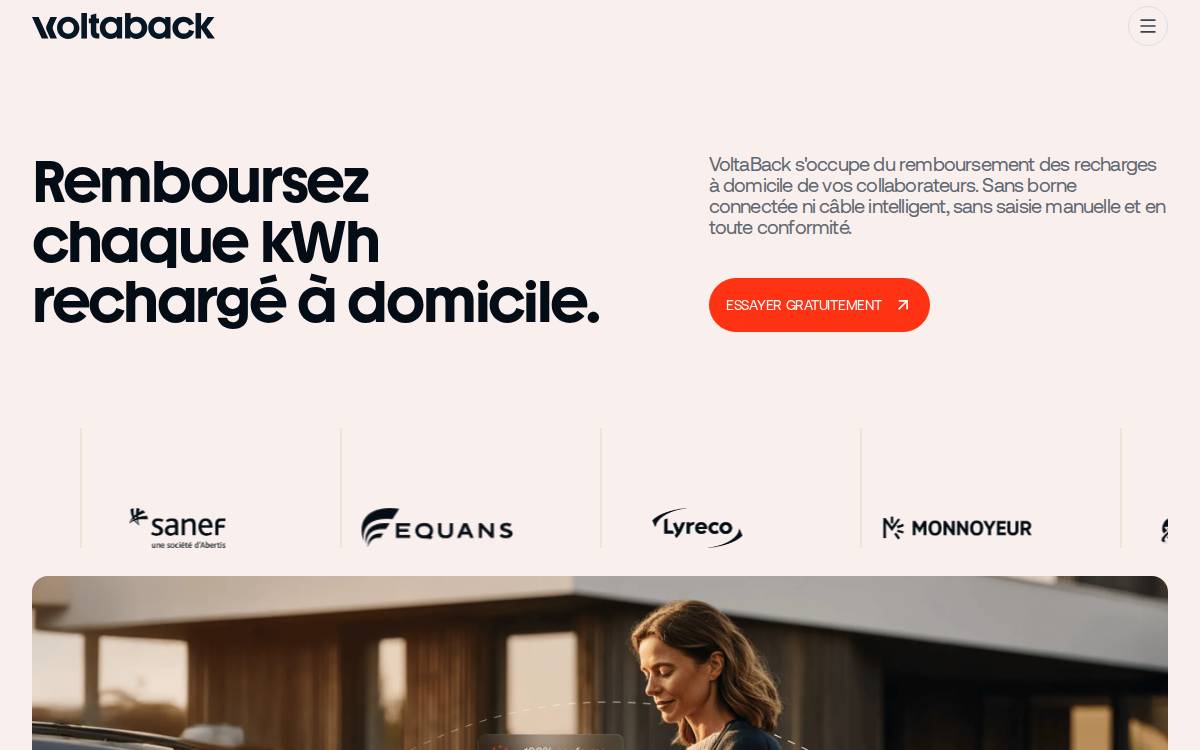 Voltaback website preview