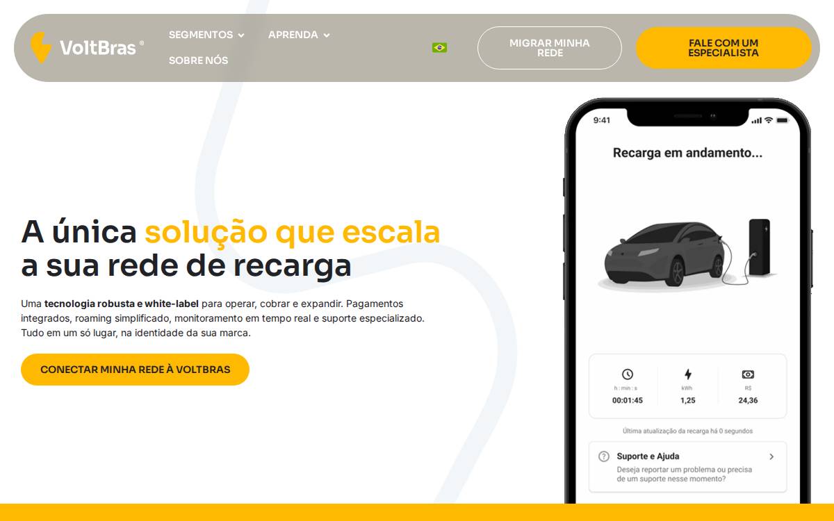 VoltBras website preview