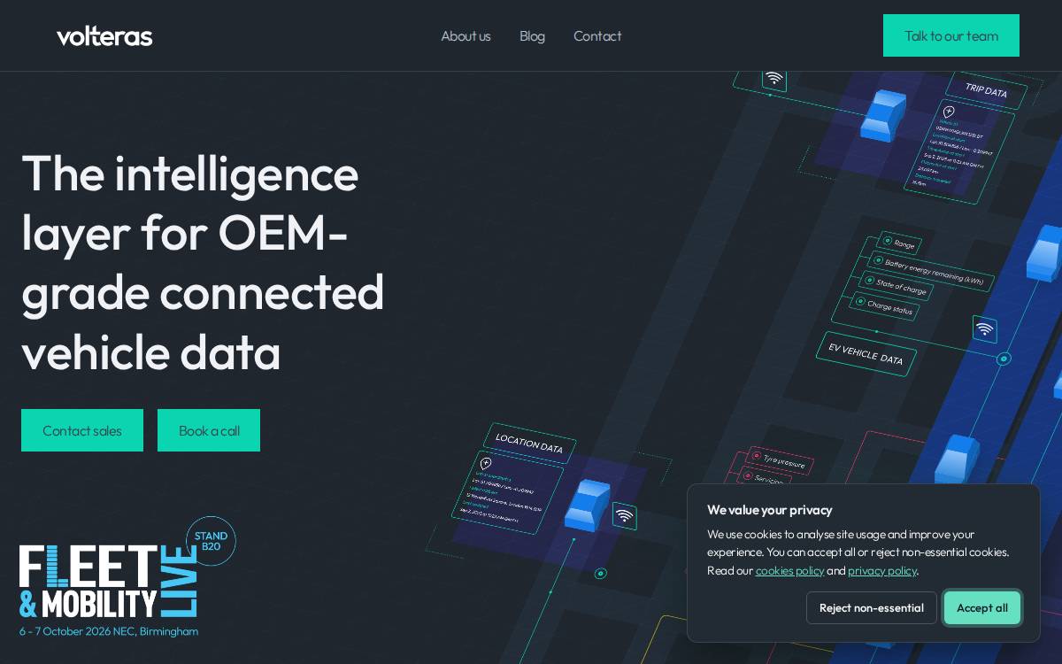 Volteras website preview