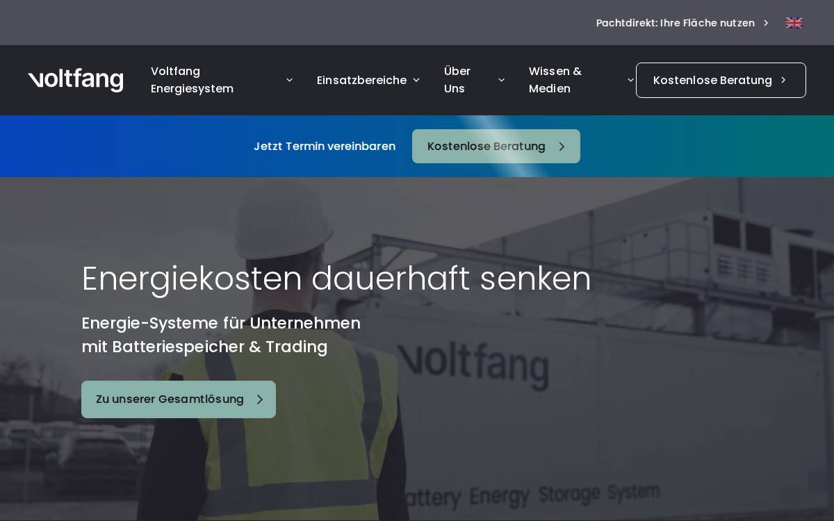 Voltfang website preview