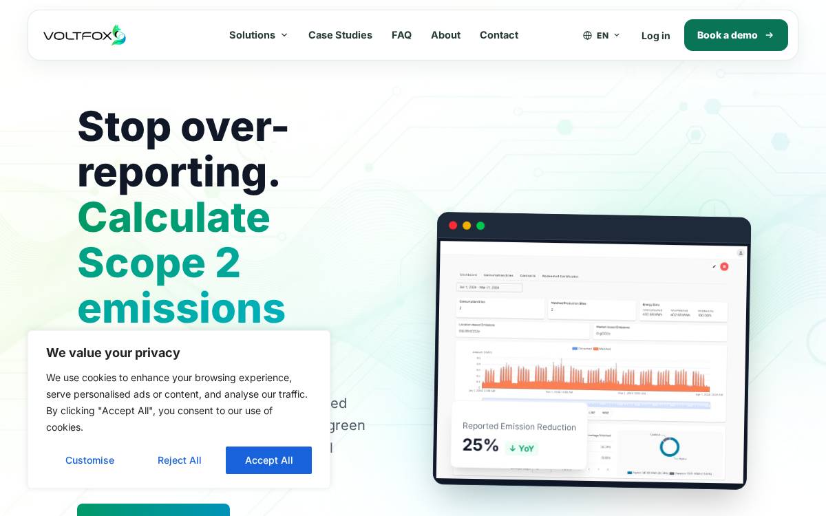 Voltfox website preview