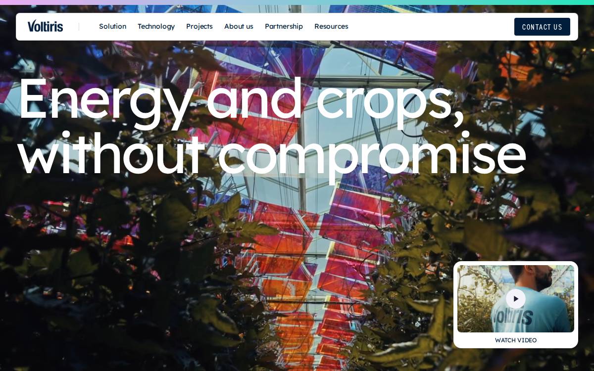 Voltiris website preview