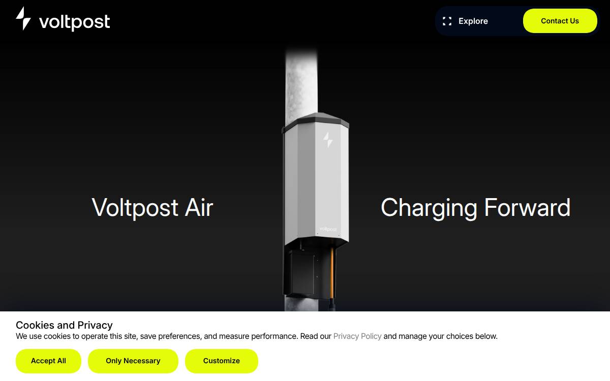 Voltpost website preview