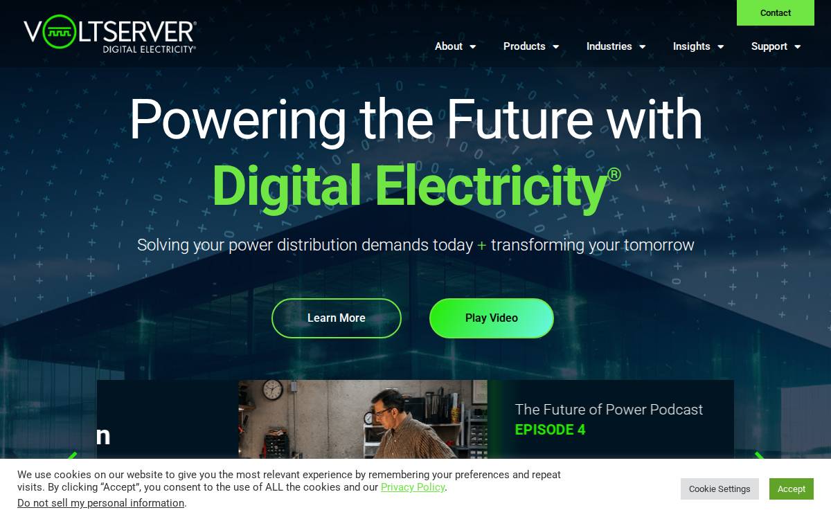 Voltserver website preview