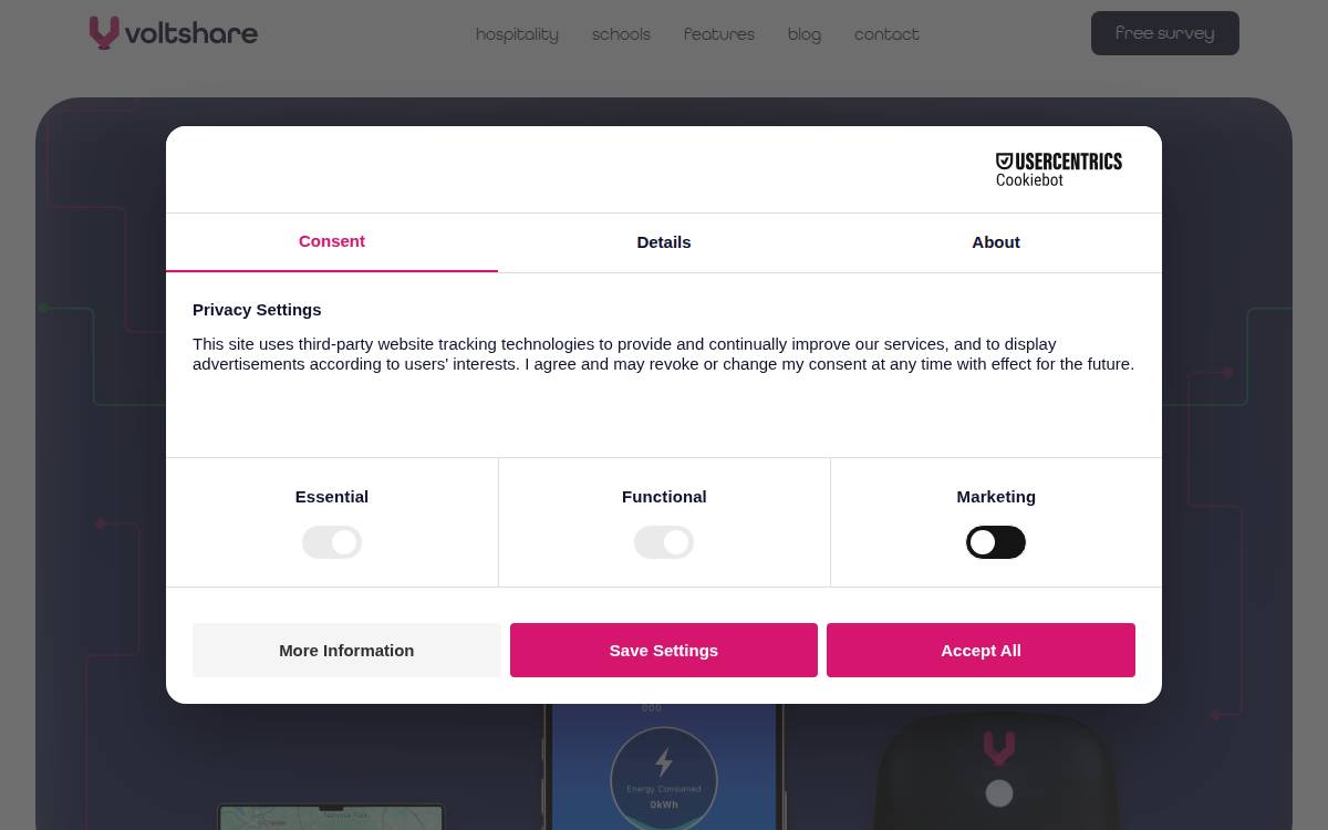 Voltshare website preview