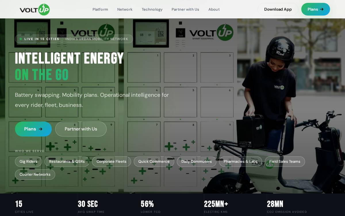 VoltUp website preview