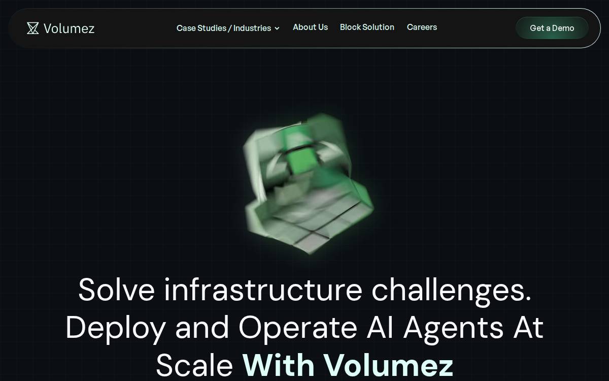 Volumez website preview