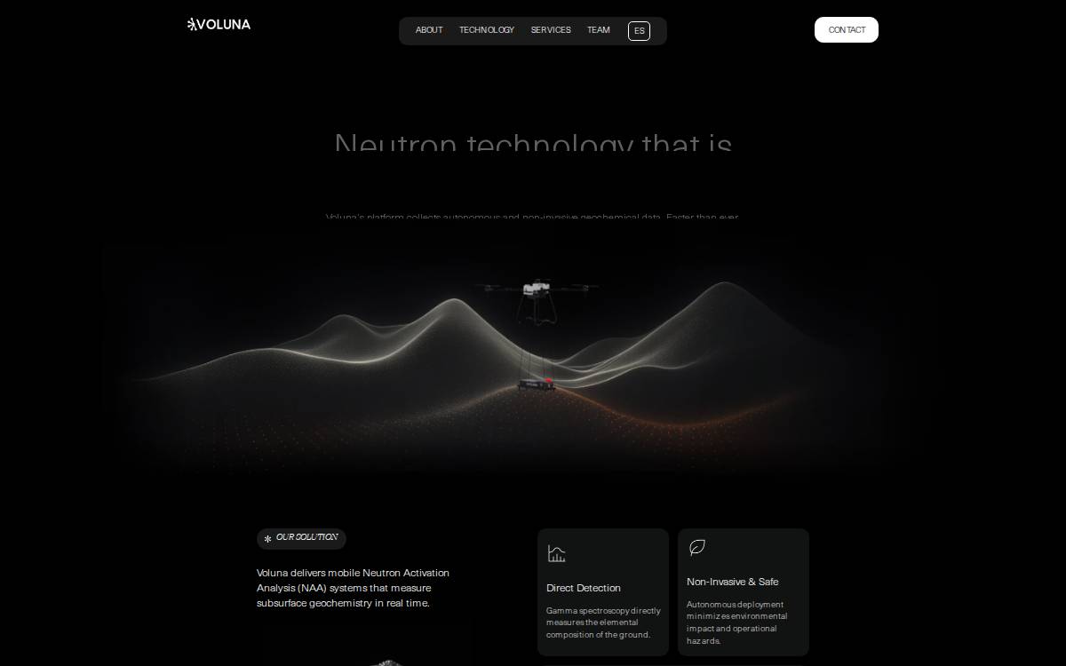 Voluna website preview