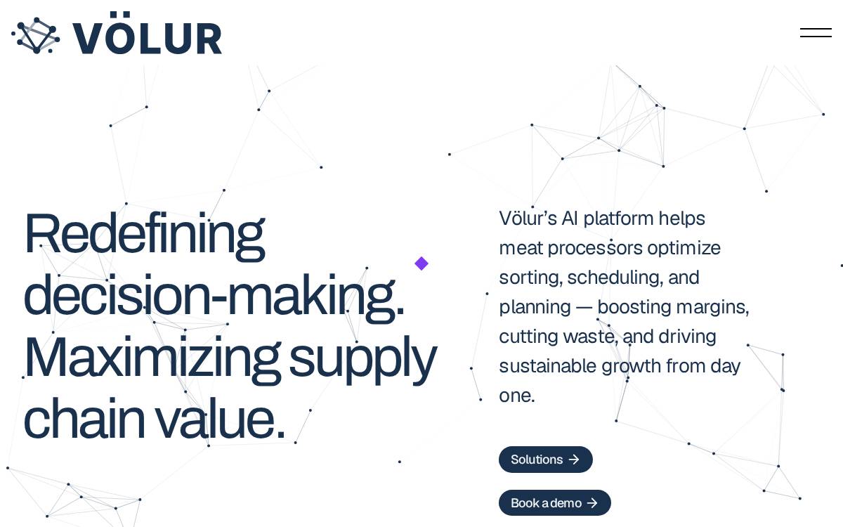 Völur website preview
