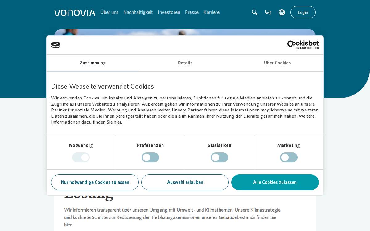 Vonovia website preview