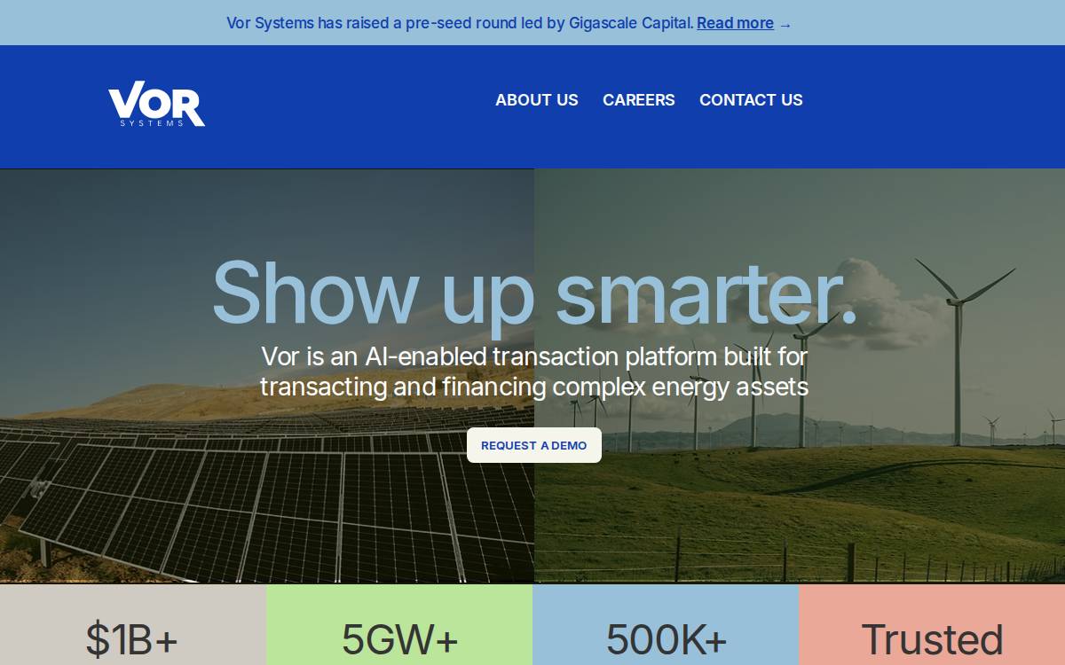 Vor Systems website preview