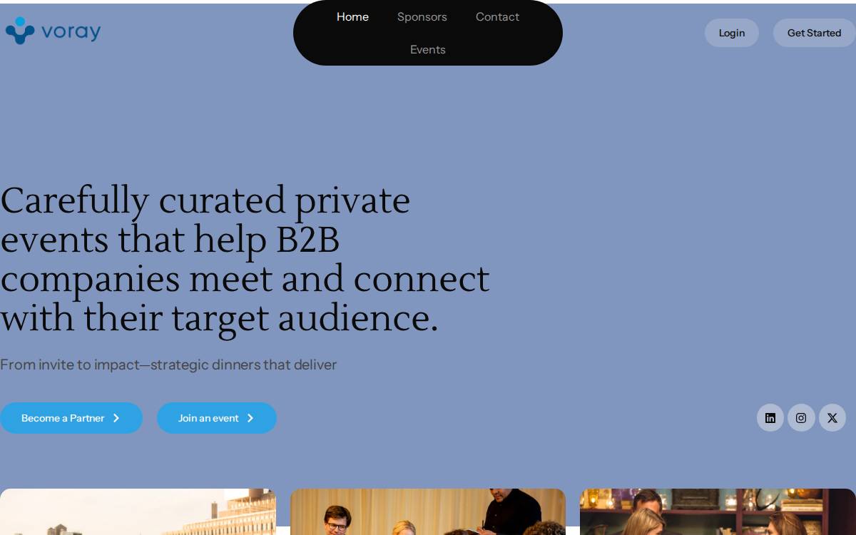 Voray website preview